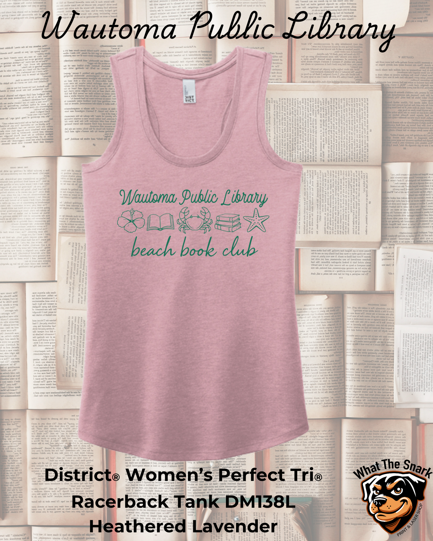 WPL Women's Beach Book Club Tank