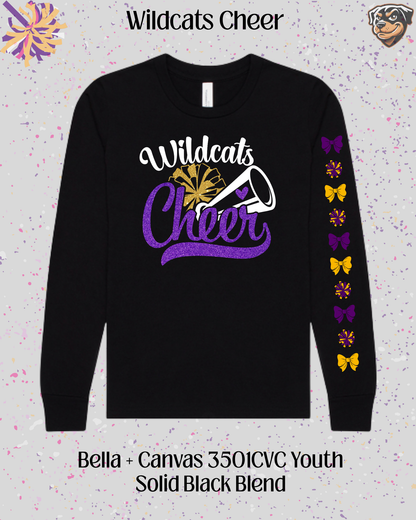 Wildcats Cheer Youth Long Sleeve