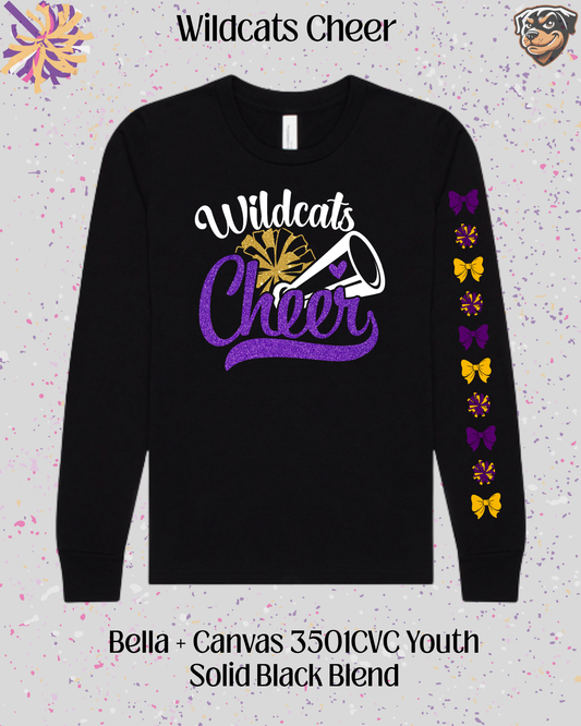 Wildcats Cheer Youth Long Sleeve