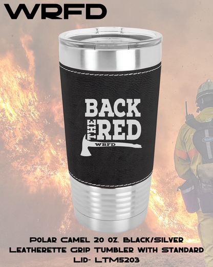 Back The Red WRFD 20oz Leatherette Tumbler