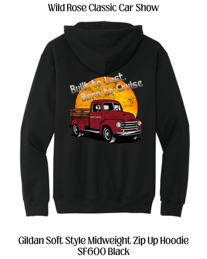 WR Classic Car Show Born To Cruise Zip Up Hoodie