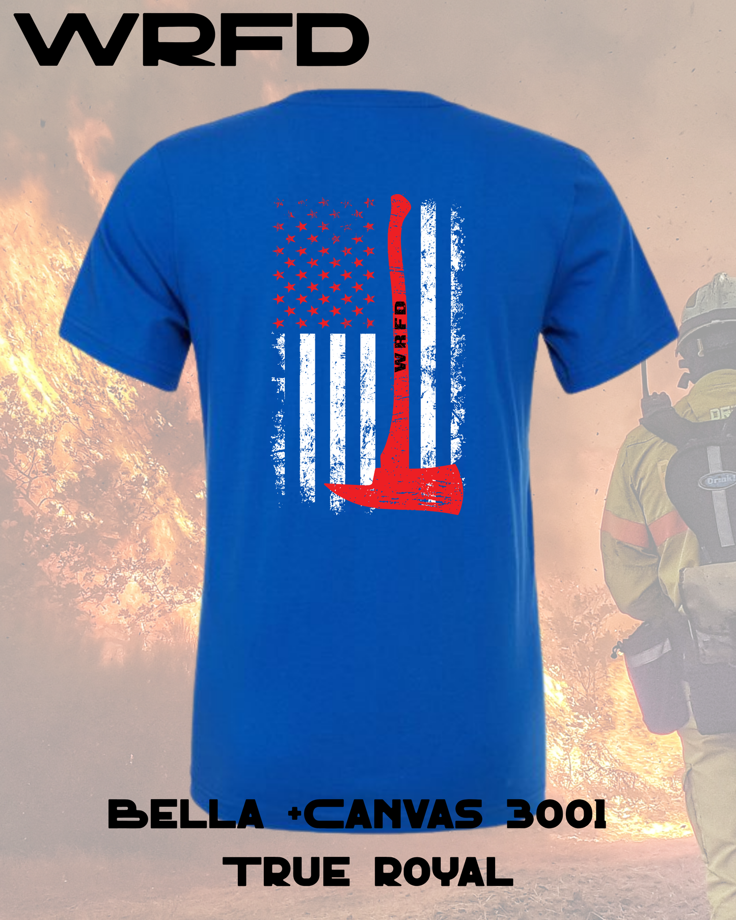 WRFD Back the Red Tee with Flag