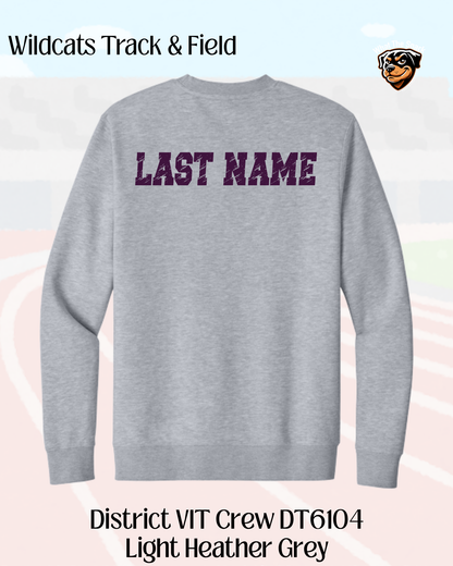 Wild Rose Track and Field Crew Neck Sweatshirt
