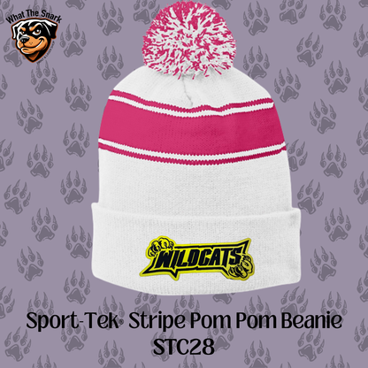 Wildcats Attach Pom Pom Beanie