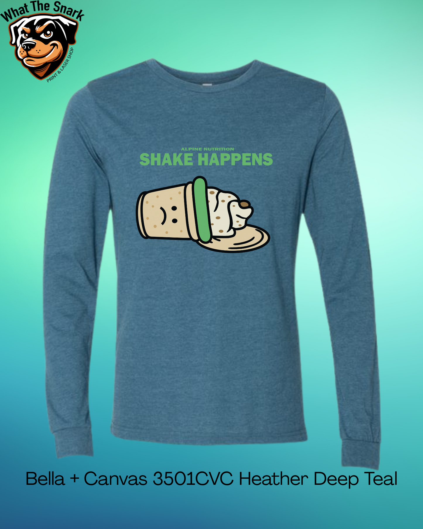 Alpine Nutrition Shake Happens Long Sleeve tee