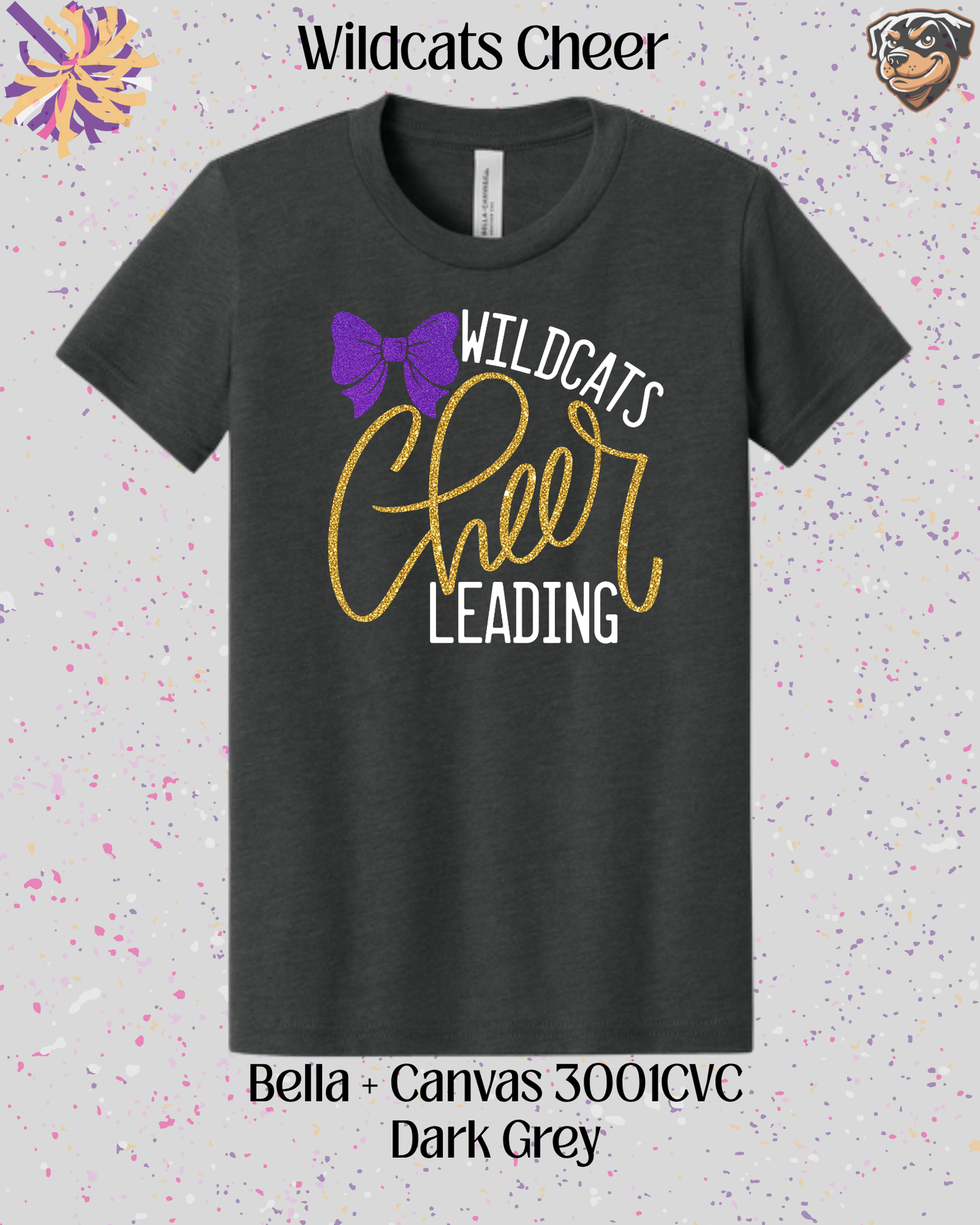 Wildcats Cheerleading Adult Tee