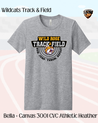 WR Run. Jump. Throw. Repeat.  Cotton Tee