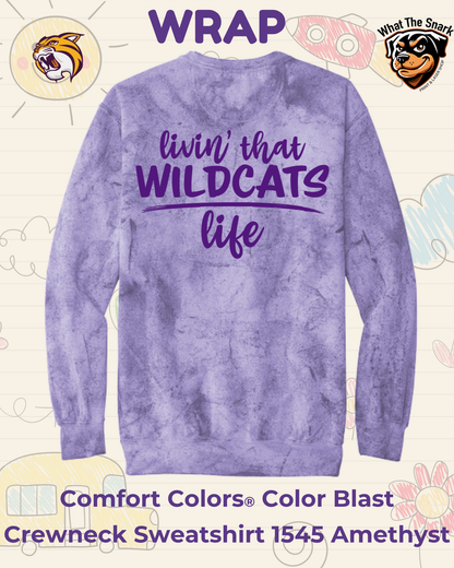 WRAP Livin' the Wildcats Life Crew Neck