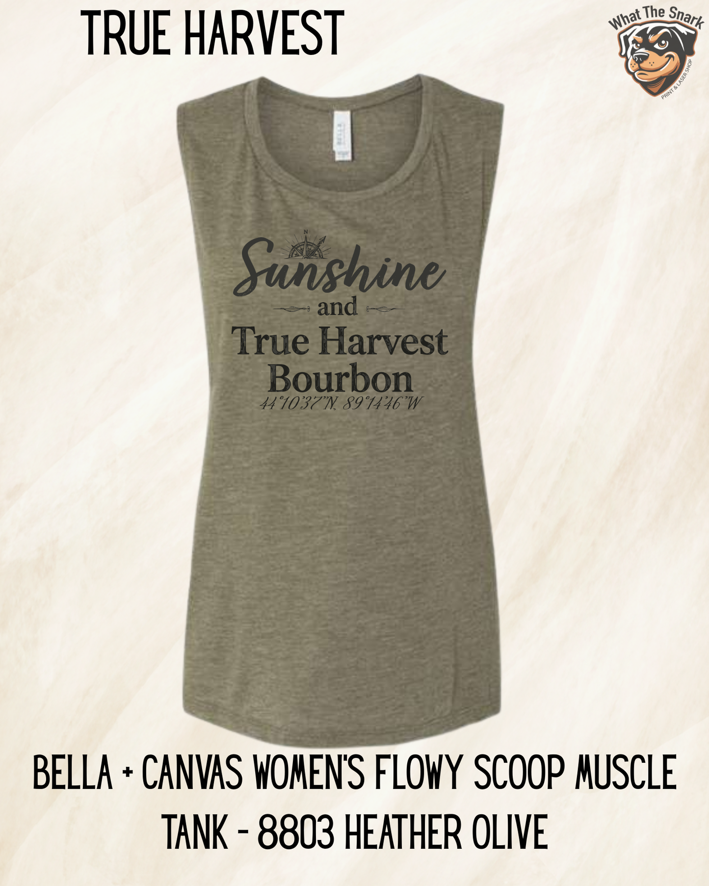Sunshine and True Harvest Bourbon Women's Muscle Tank