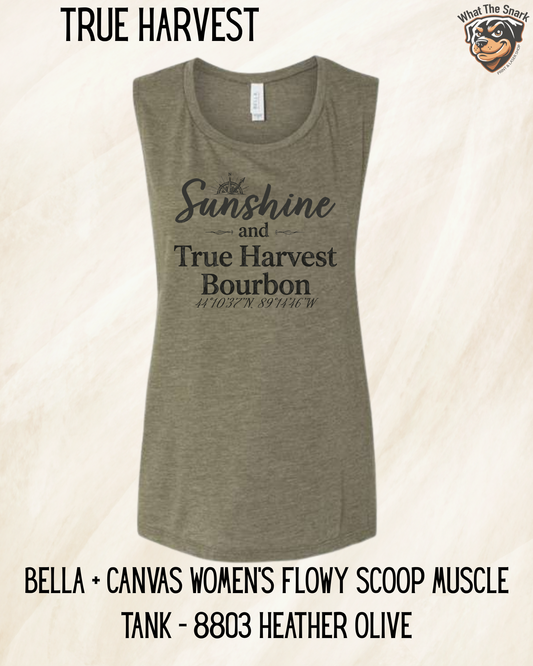 Sunshine and True Harvest Bourbon Women's Muscle Tank