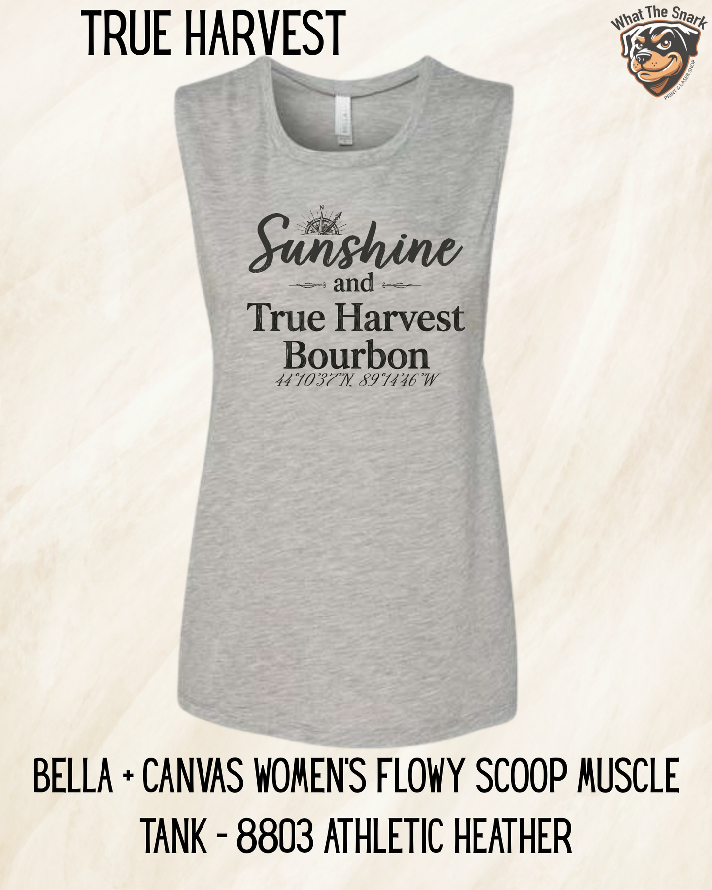 Sunshine and True Harvest Bourbon Women's Muscle Tank