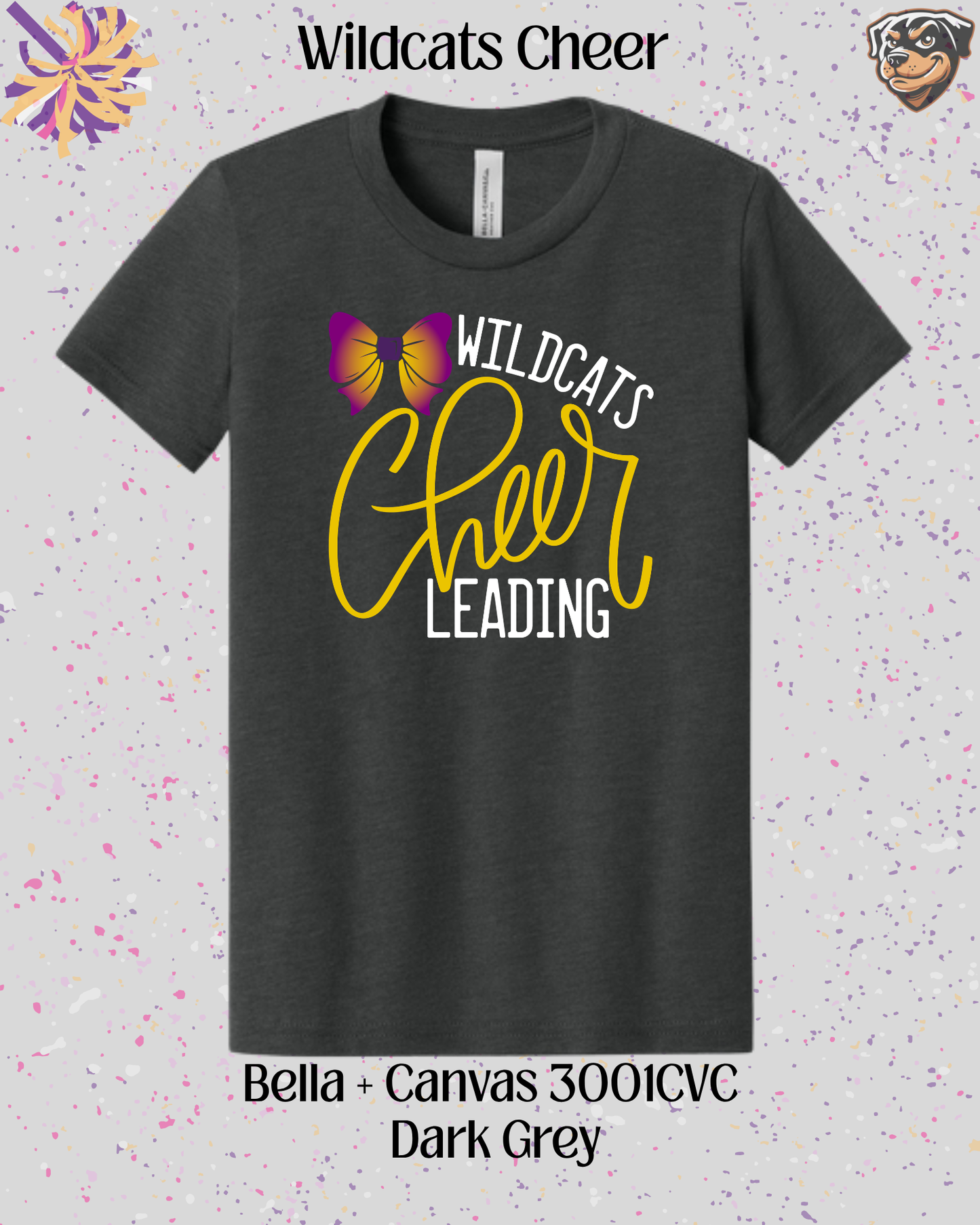 Wildcats Cheerleading Adult Tee
