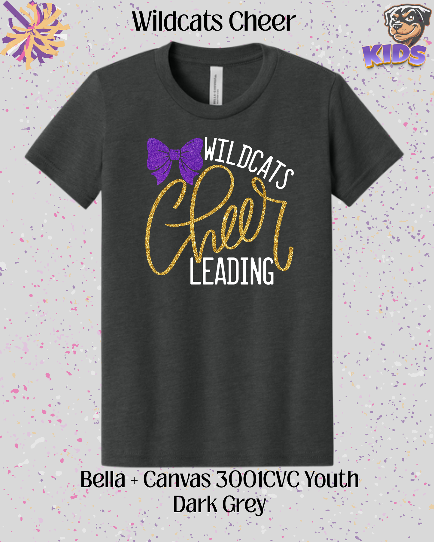 Wildcats Cheerleading Youth Tee