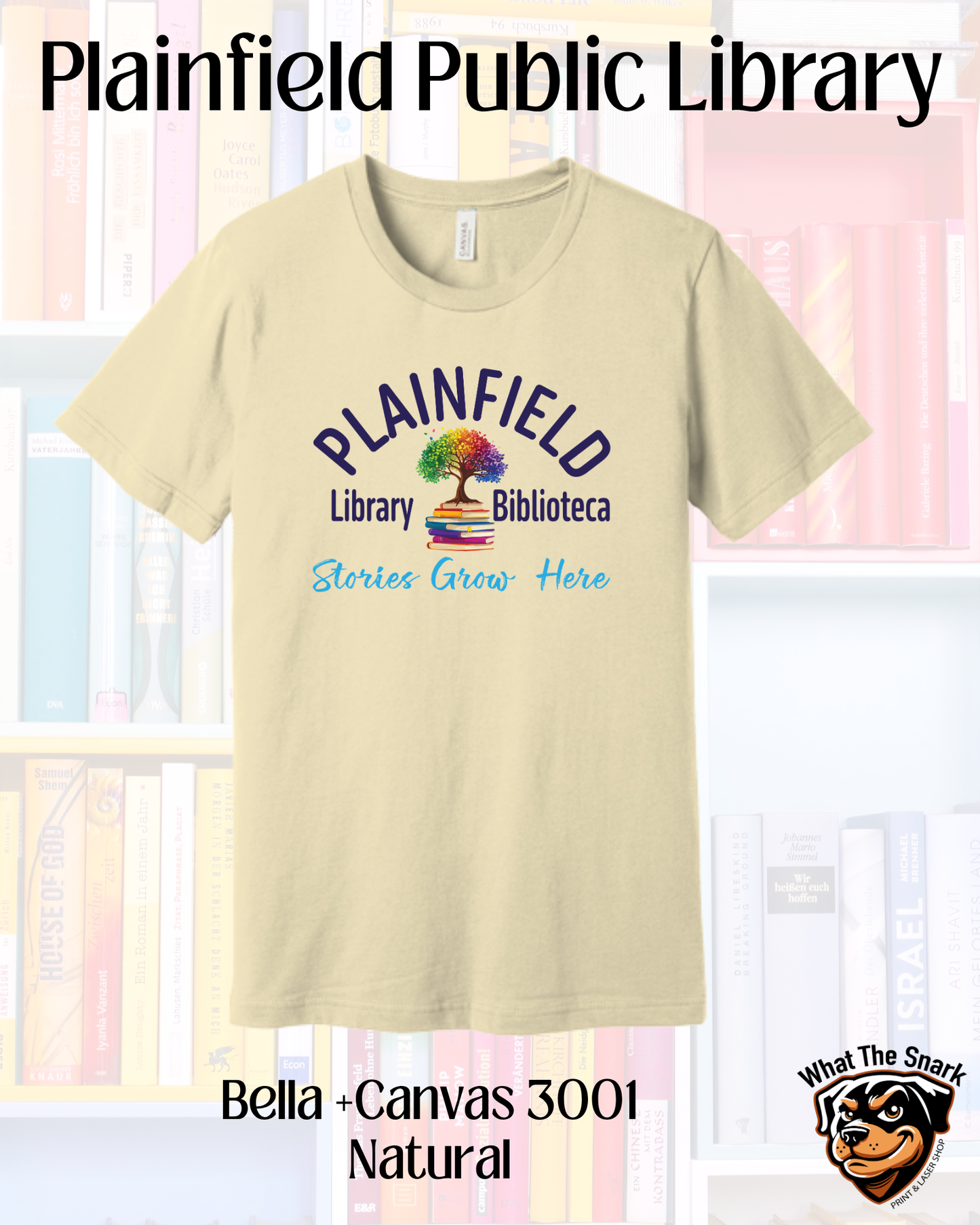 Plainfield Public Library Logo Short Sleeve