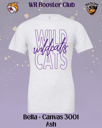 Wildcats Classic Script Overlay Tee
