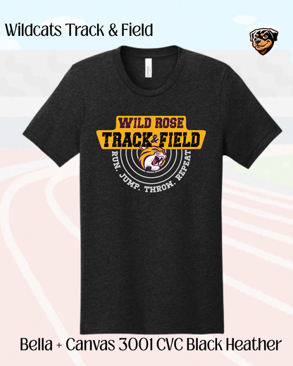 WR Run. Jump. Throw. Repeat.  Cotton Tee