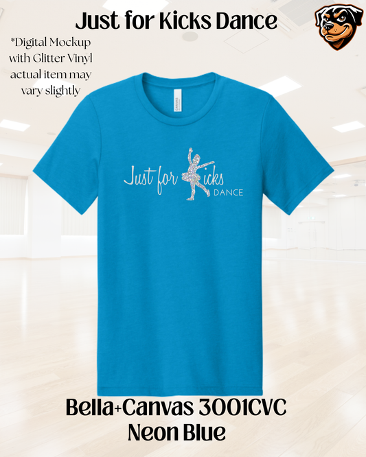 Just for Kicks Logo Glitter Tee