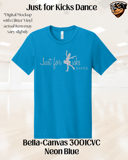 Just for Kicks Logo Glitter Tee