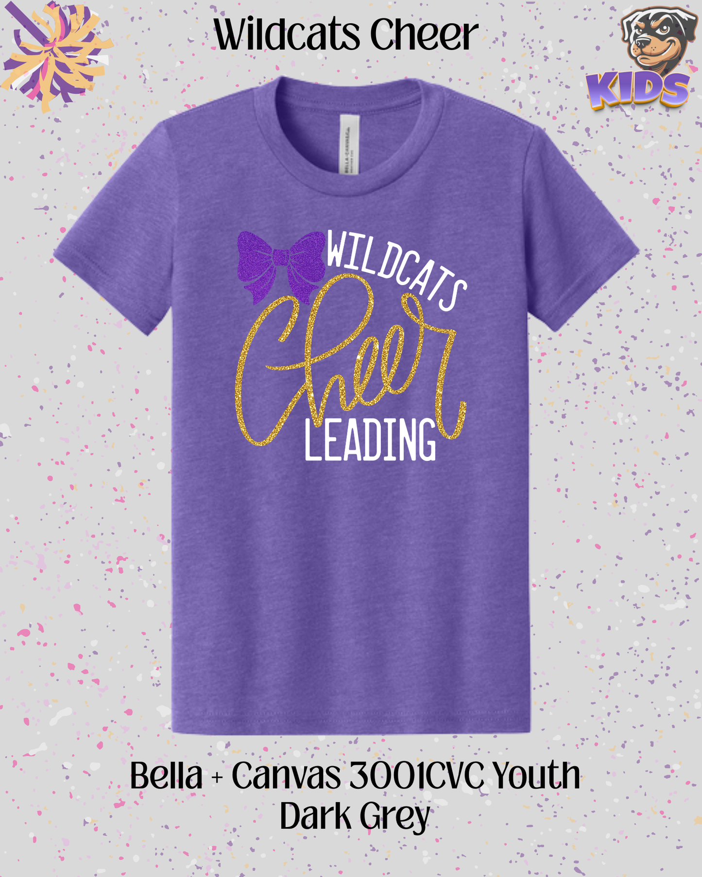 Wildcats Cheerleading Youth Tee