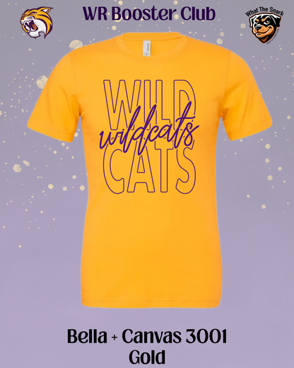 Wildcats Classic Script Overlay Tee