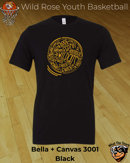 Wildcat Basketball Wordburst Tee