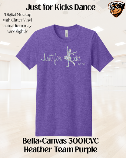Just for Kicks Logo Glitter Tee