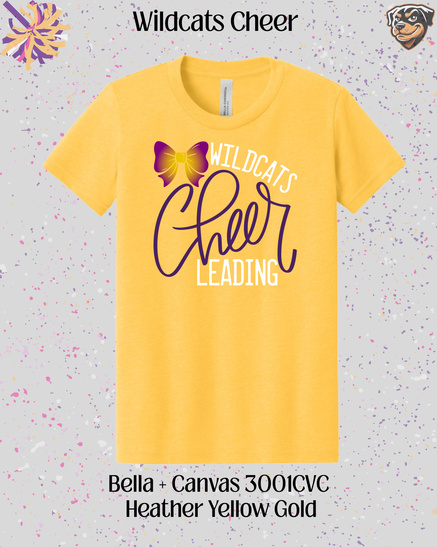 Wildcats Cheerleading Adult Tee