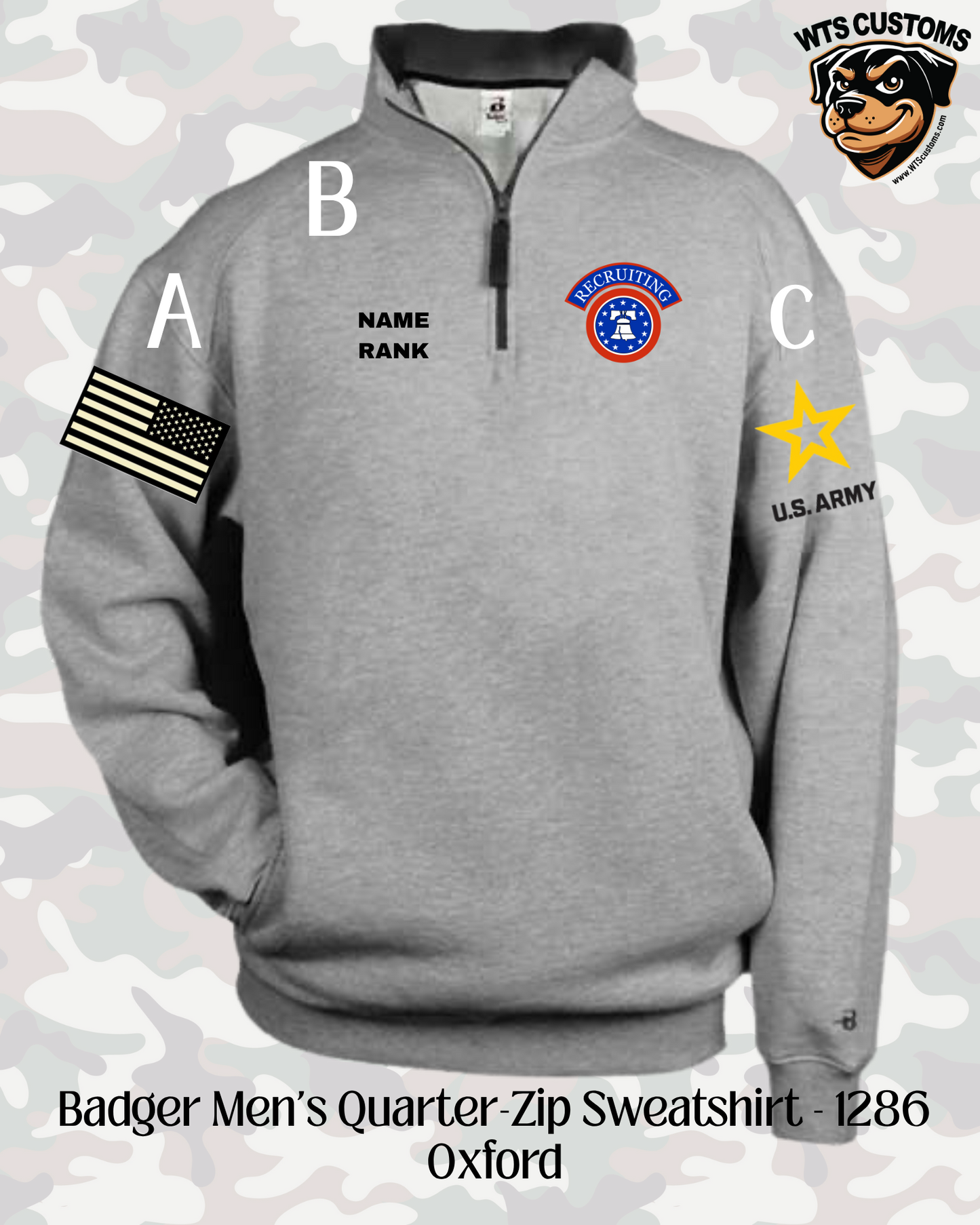 Recruiting Logo Badger 1/4 Zip