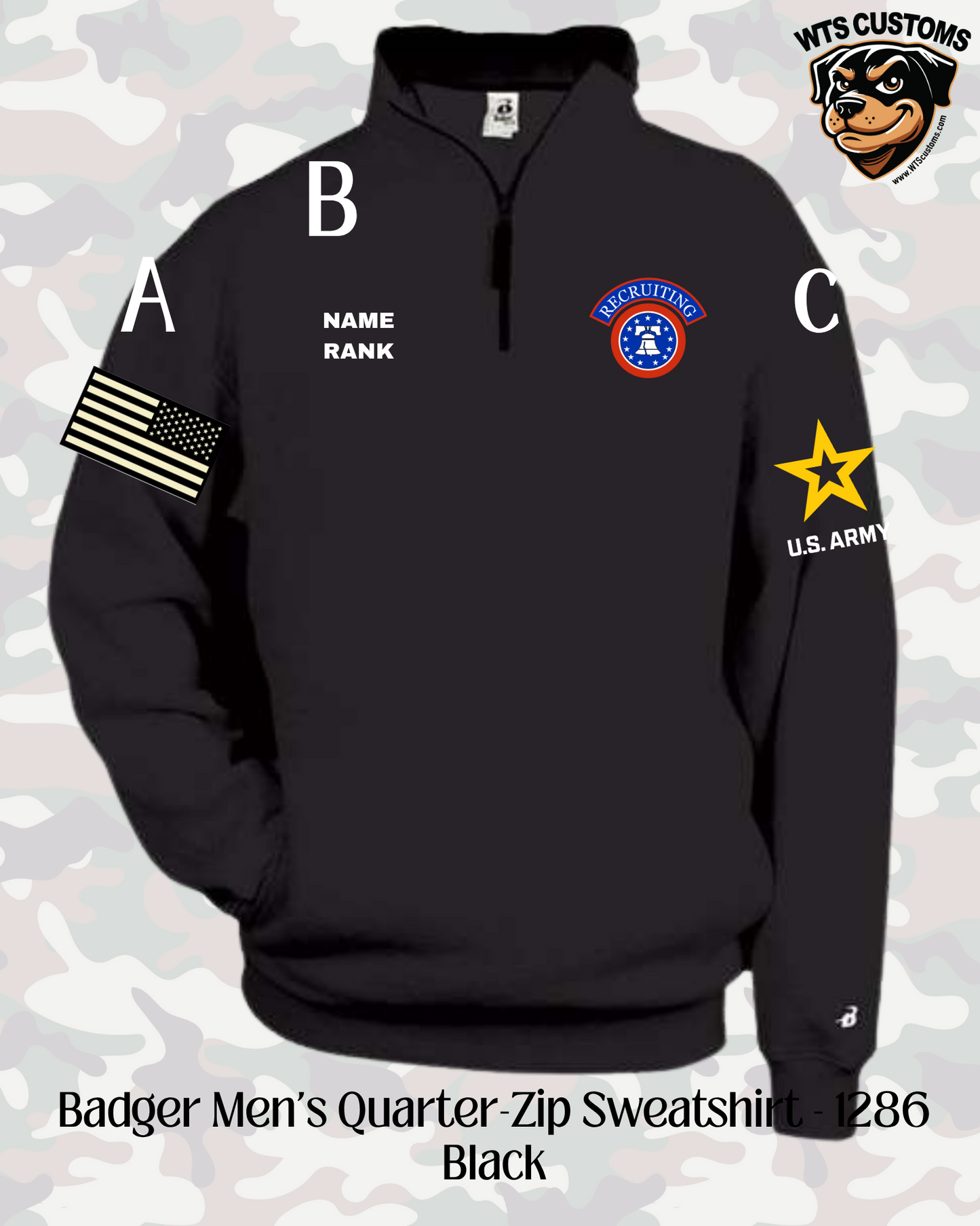 Recruiting Logo Badger 1/4 Zip