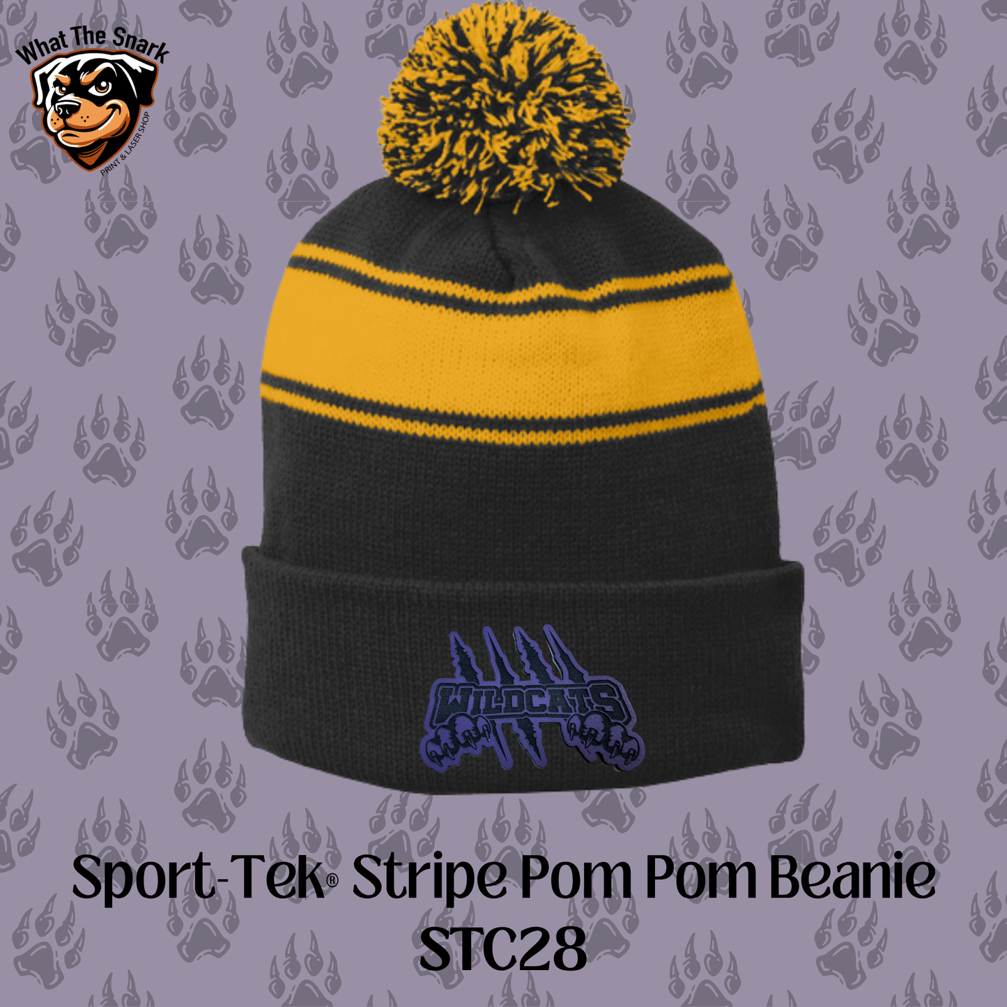 Wildcats Strike Pom Pom Beanie