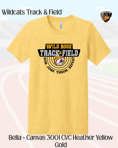 WR Run. Jump. Throw. Repeat.  Cotton Tee