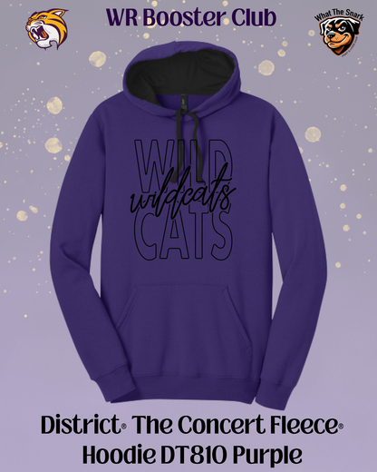 Wildcats Classic Script Overlay Hoodie