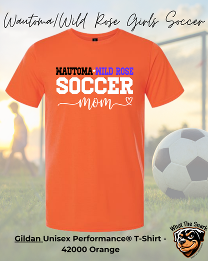 WWR Girls Soccer Mom Script Performance Tshirt