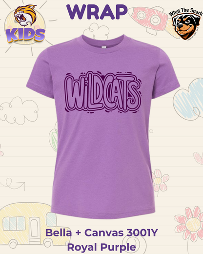 WRAP Wildcat  Bubble Pop Youth Tee