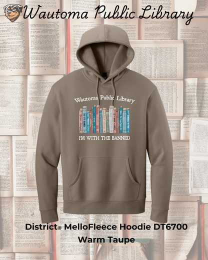 Wautoma Library "I'm with the Banned" MelloFleece Hoodie