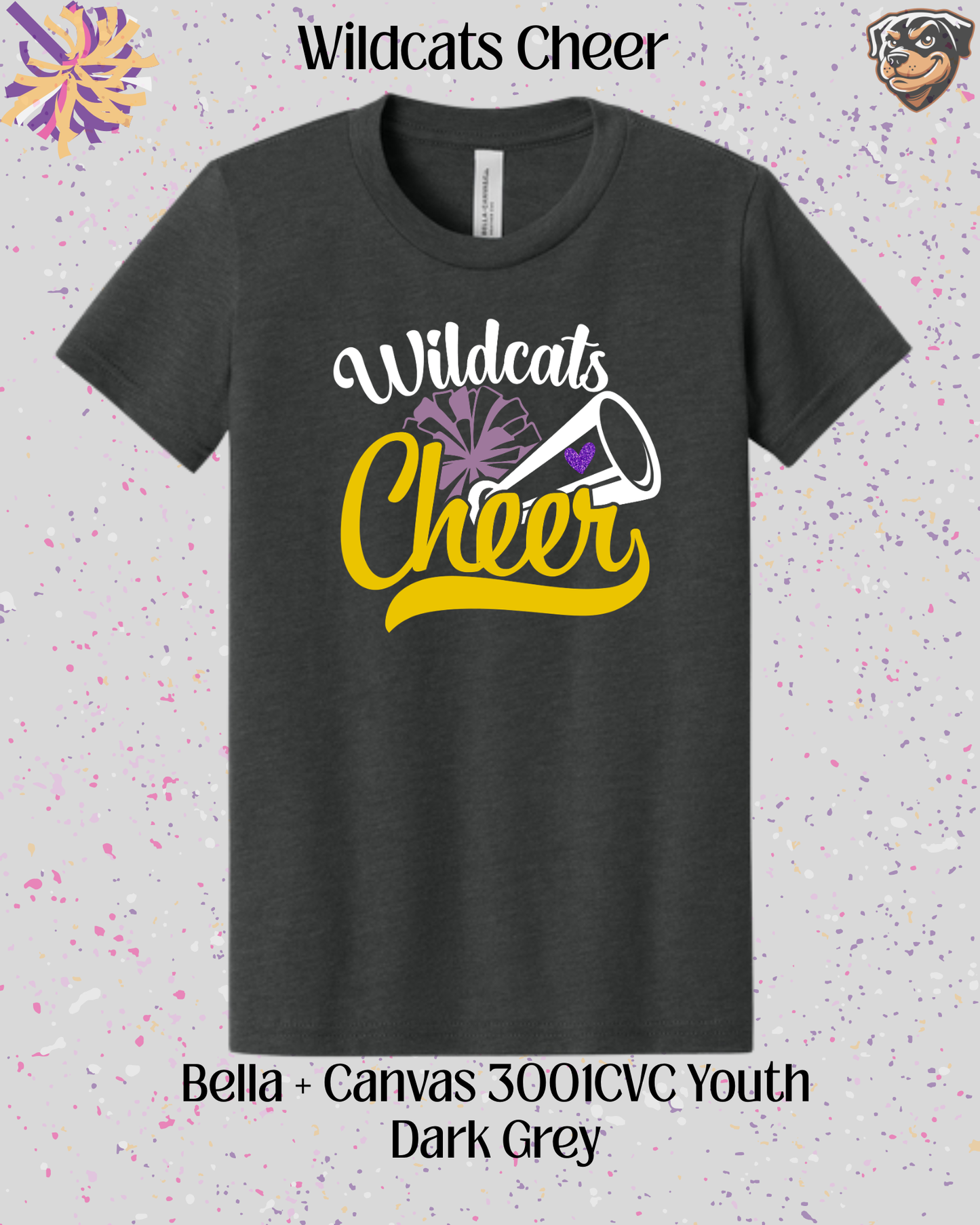 Wildcats Cheer Adult Tee