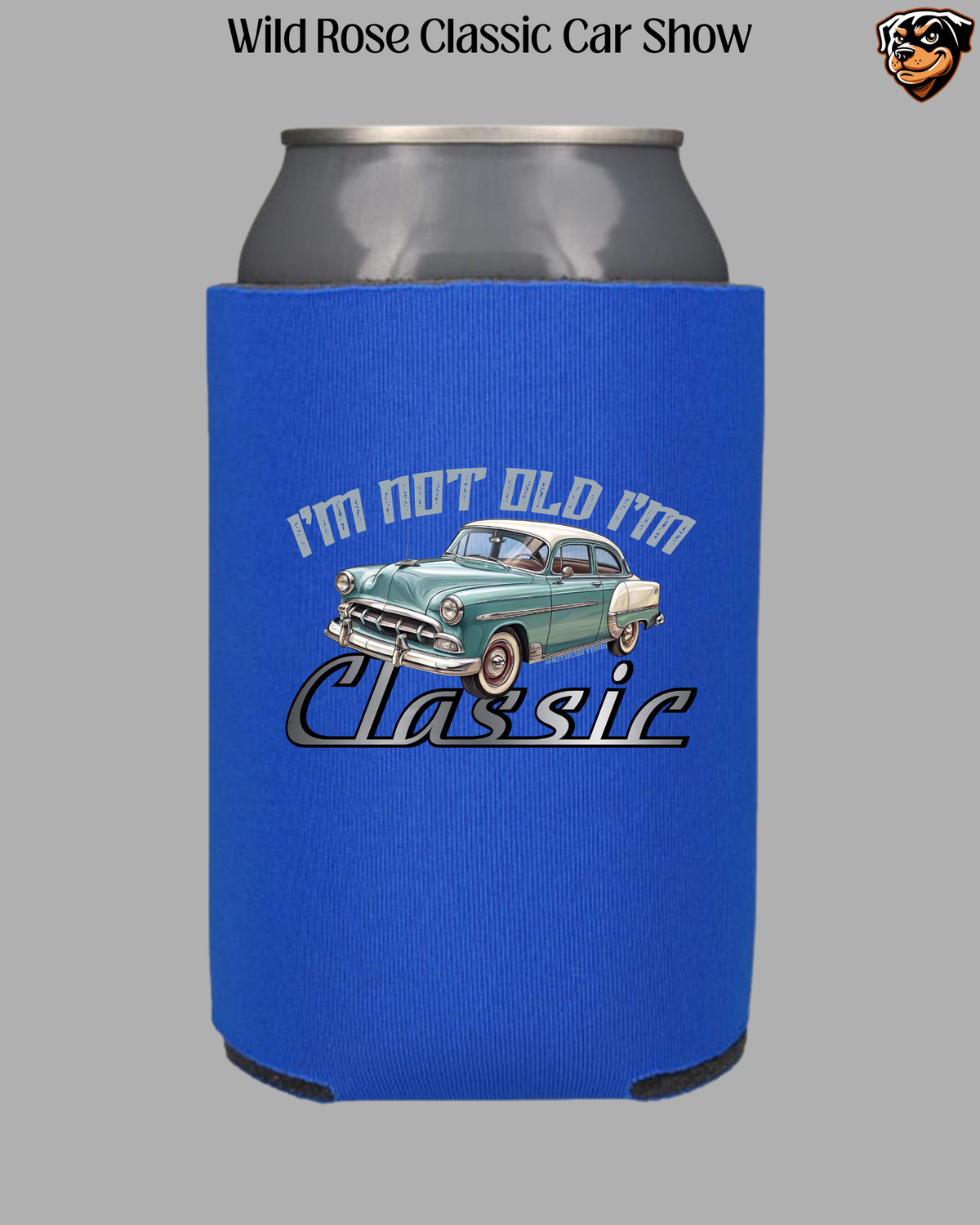 WR Classic Car Show I'm Not Old I'm Classic Koozie