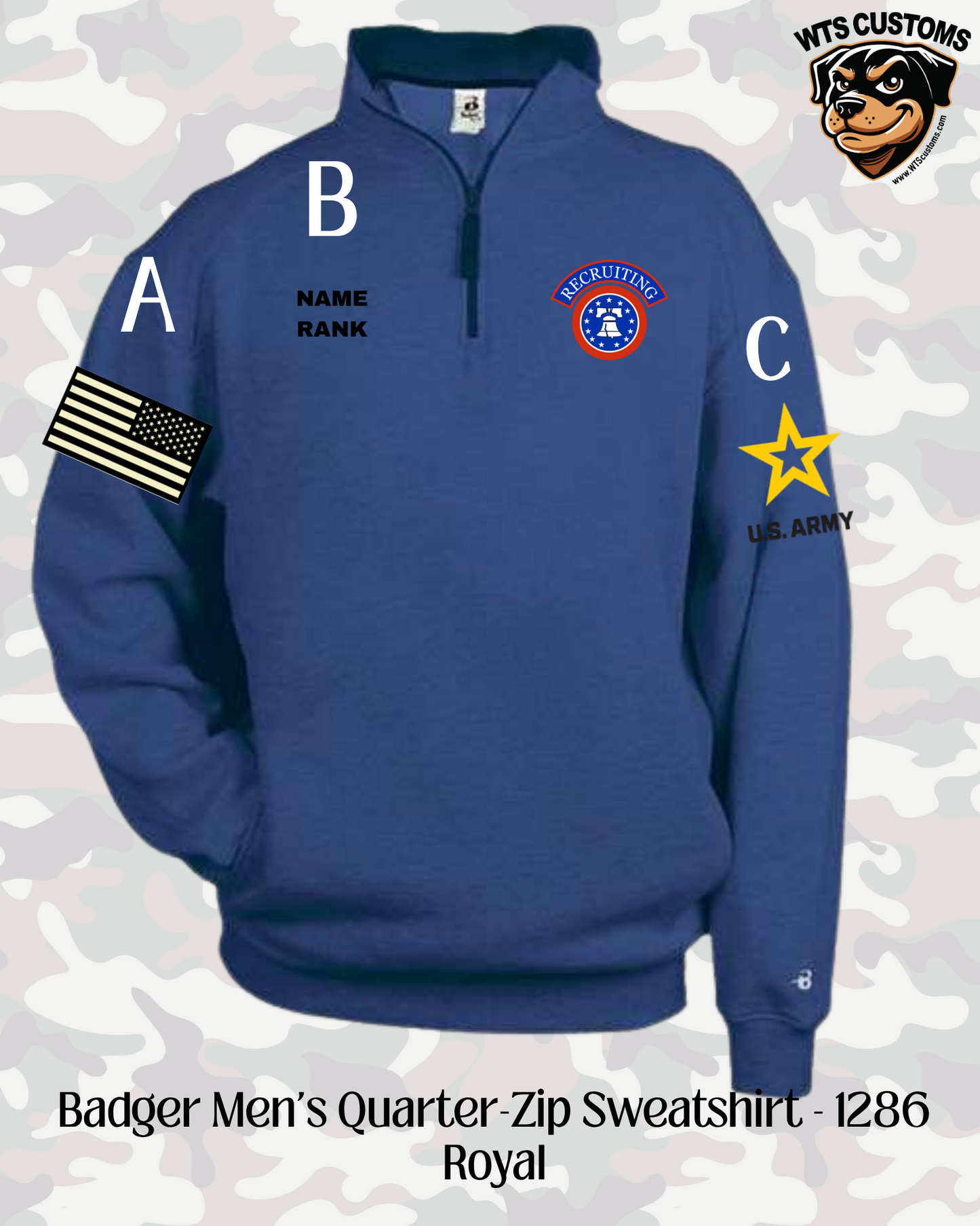 Recruiting Logo Badger 1/4 Zip