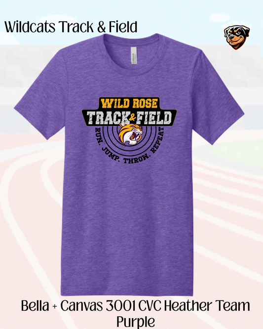 WR Run. Jump. Throw. Repeat.  Cotton Tee