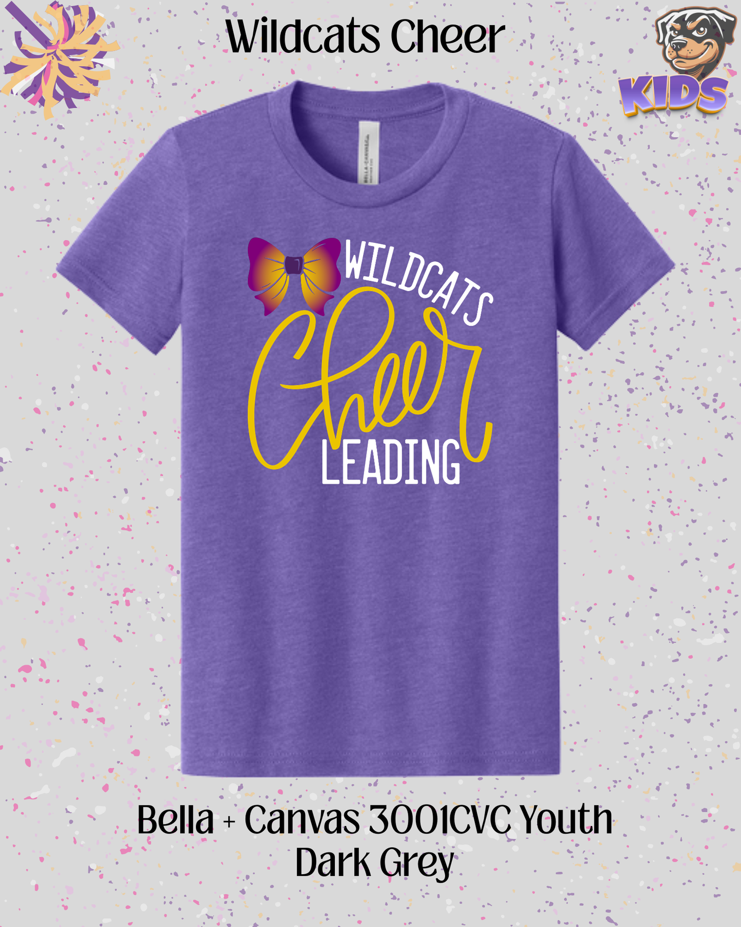 Wildcats Cheerleading Youth Tee