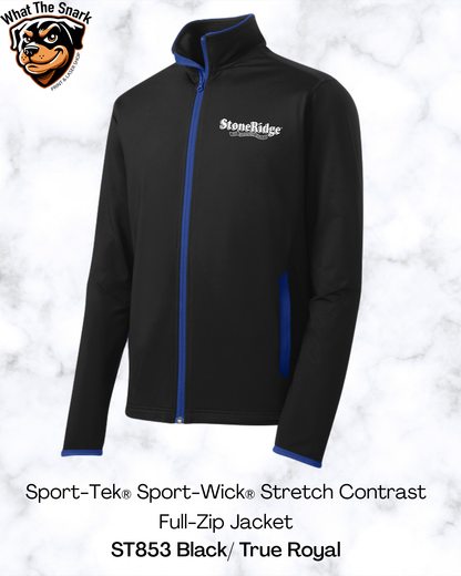 Sport-Tek® Sport-Wick® Stretch Contrast Full-Zip Jacket
