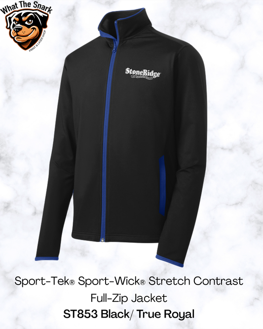 Sport-Tek® Sport-Wick® Stretch Contrast Full-Zip Jacket