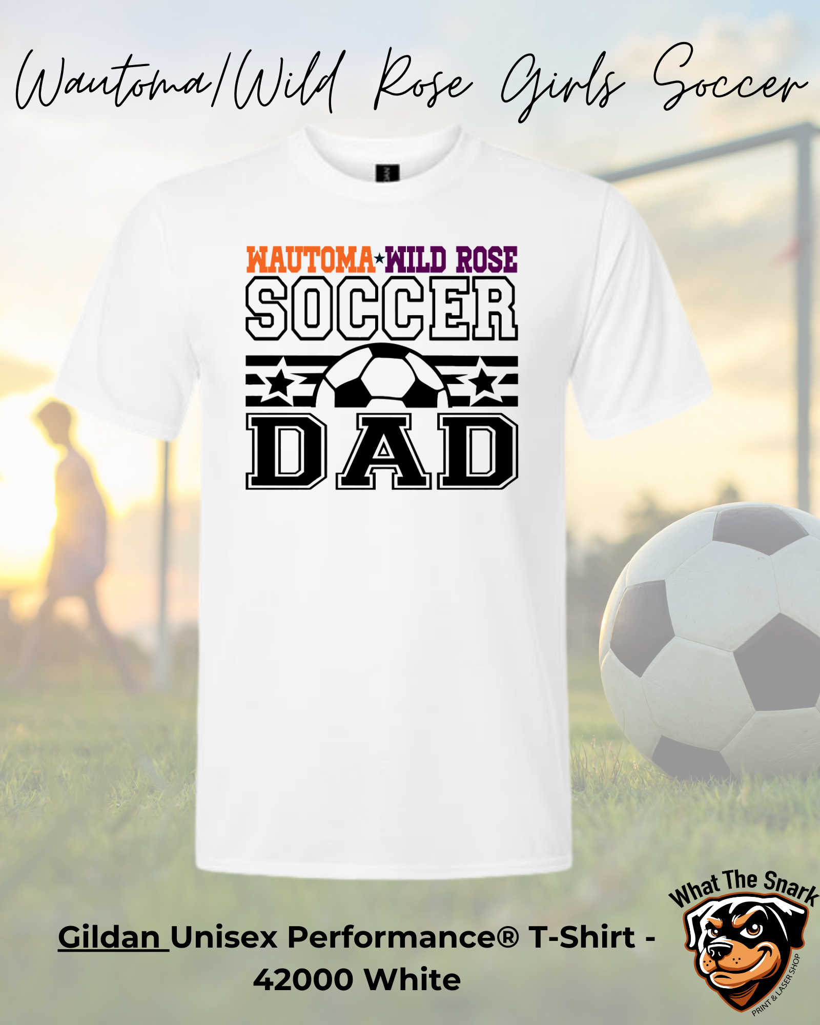 WWR Girls Soccer Dad Classic Performance Tshirt