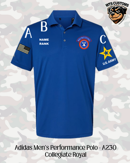 Recruiting Logo Adidas Men's Polo