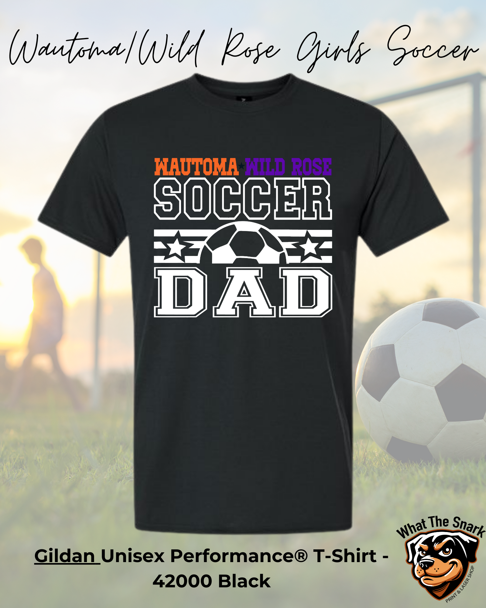 WWR Girls Soccer Dad Classic Performance Tshirt