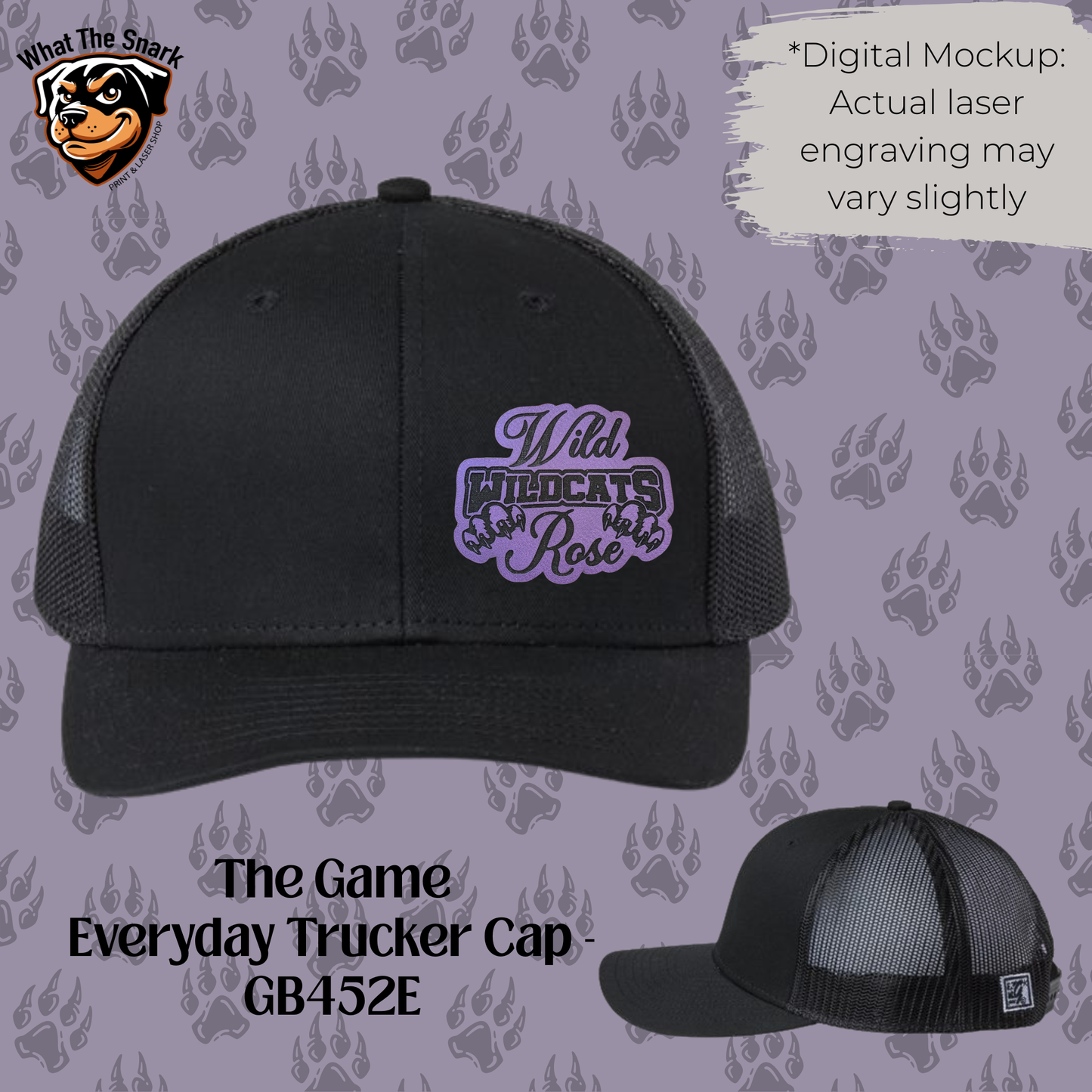 Wild Rose Wildcats Stacked Trucker Cap