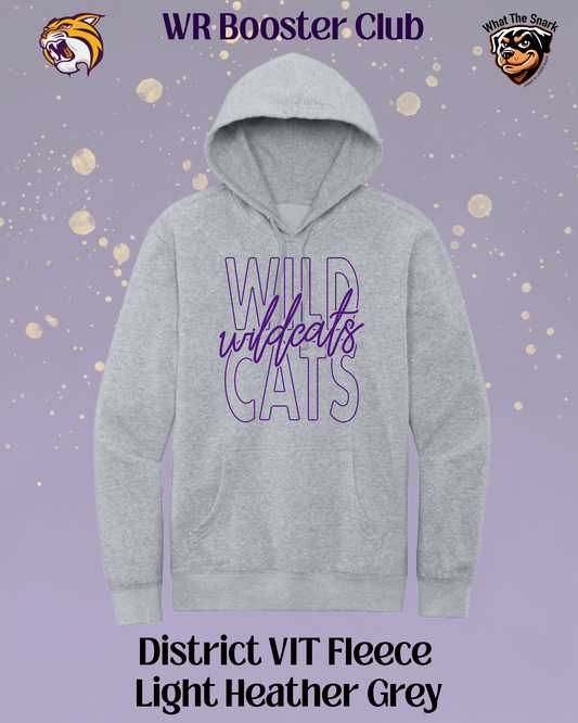 Wildcats Classic Script Overlay Hoodie