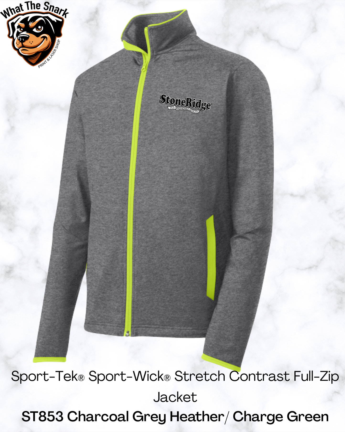 Sport-Tek® Sport-Wick® Stretch Contrast Full-Zip Jacket