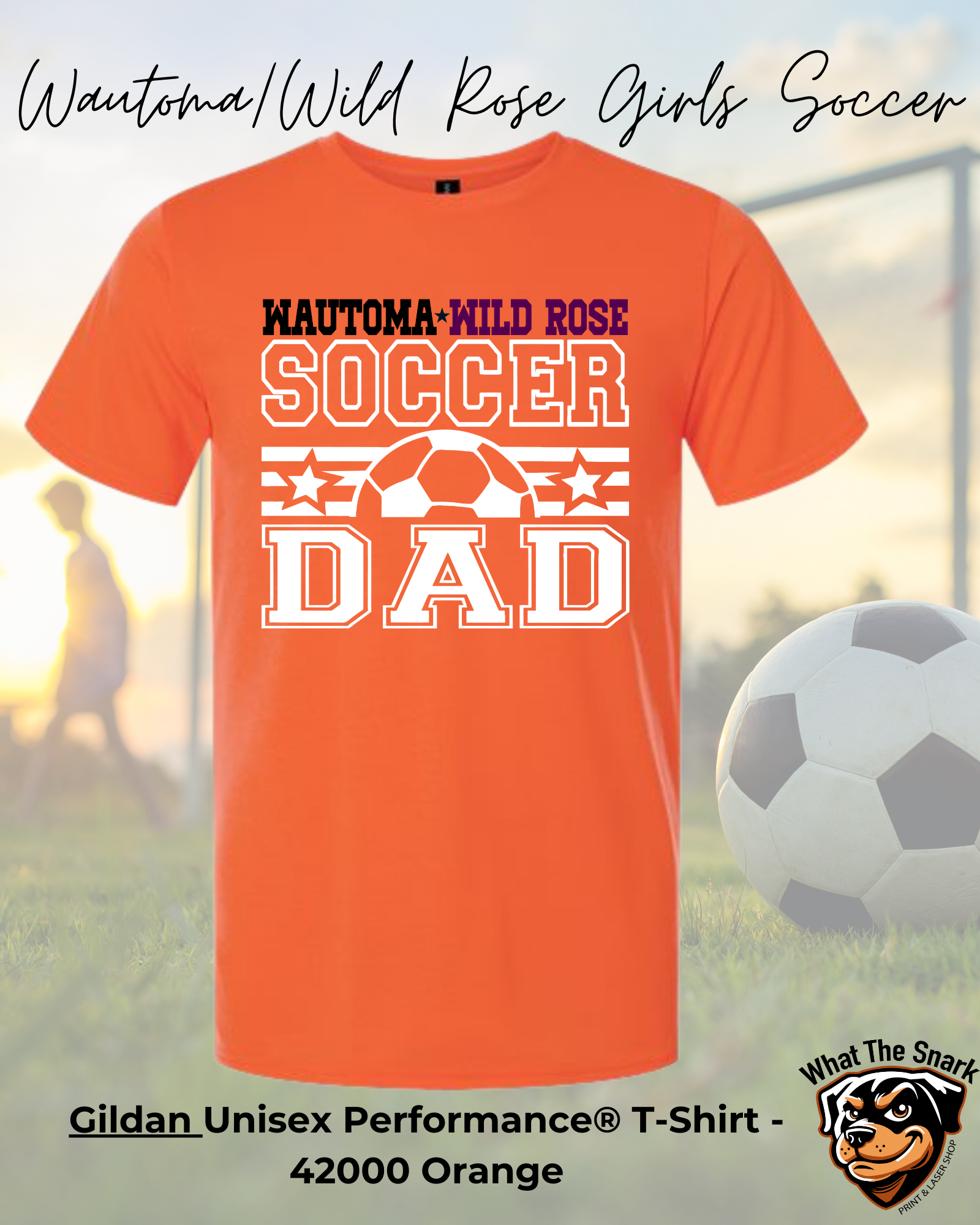 WWR Girls Soccer Dad Classic Performance Tshirt