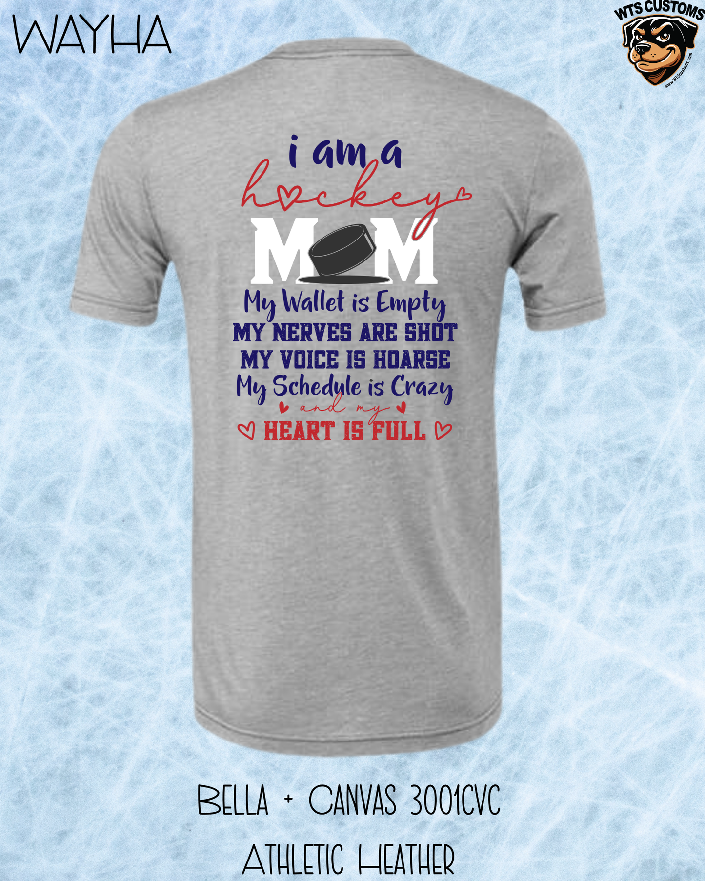 WAYHA Living that Hockey Mom Life Tee